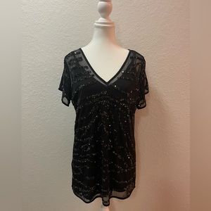 White House Black Market Embellished Top. Perfect for the holidays. NWT
